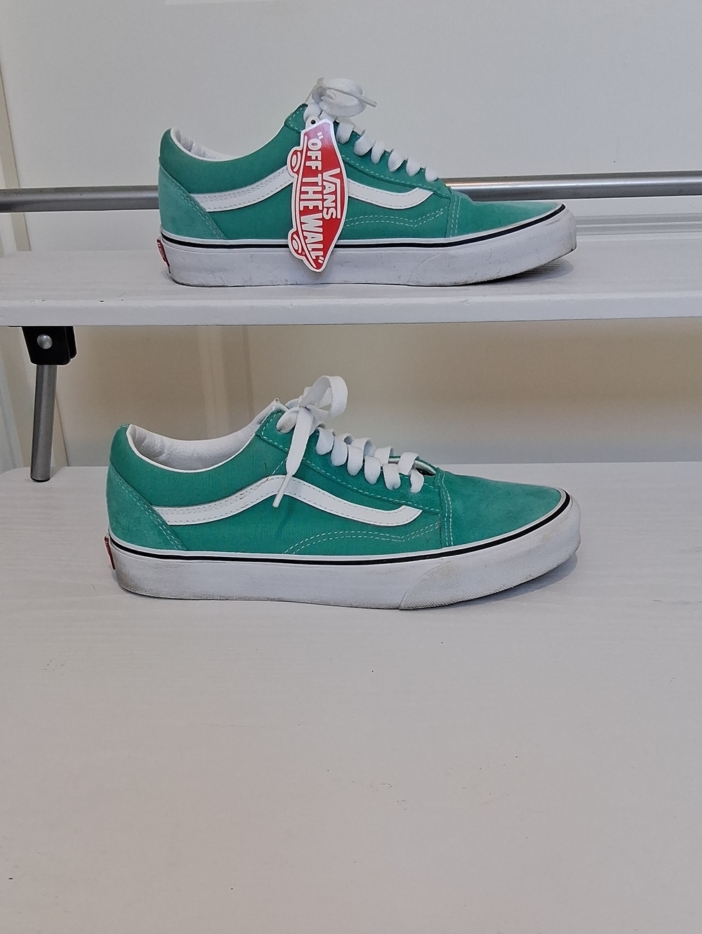 Vans Old Skool Sneakers - Teal and White